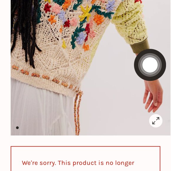 Free people Wild Meadow Pullover - floral sweater - Picture 5 of 5